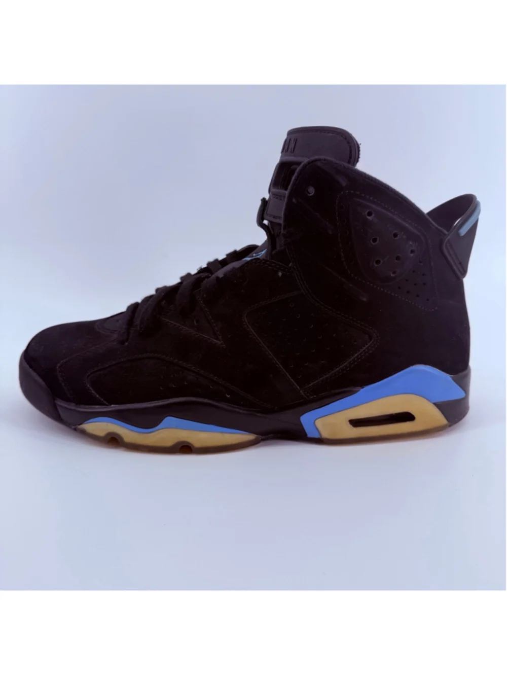 Nike Air Jordan 6 Retro Men's Size 12 Black Athletic Basketball Shoes 384664-006